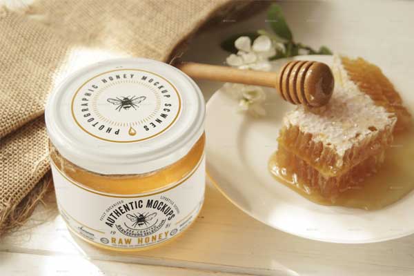 Sample Honey Jar Mockups – Fully Editable Glass Jar Templates for Natural and Homemade Honey | Premium PSD & Vector Files